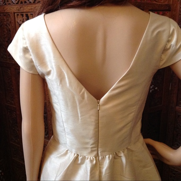 Alfred Sung Champagne dress, size 8 with pockets! - Picture 6 of 8